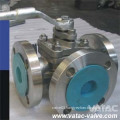 Lever Operated Stainless Steel Ss304/Ss316 Three-Way Plug Valve with RF